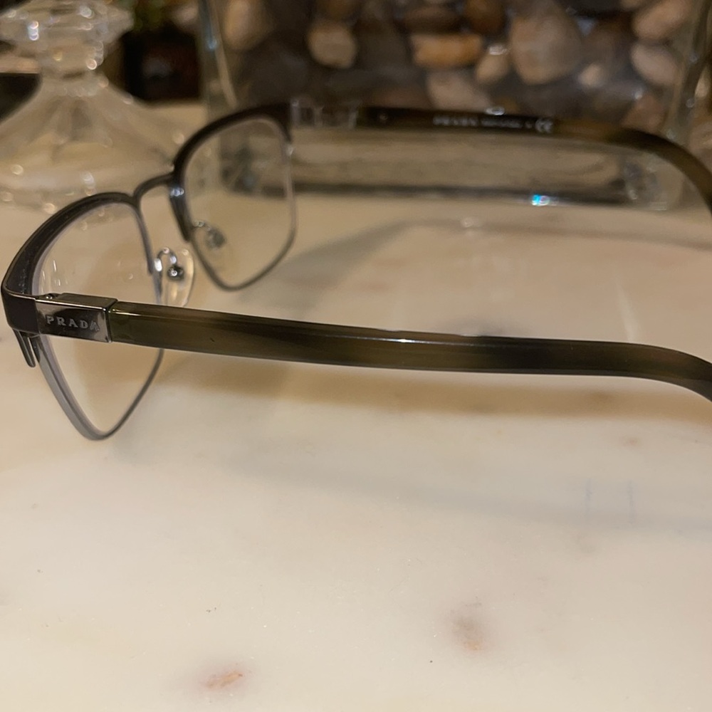Prada Matte Black/Silver Eyeglasses Frames - image 6